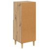 vidaXL Dressoir artisanaal eikenkleurig 34 x 34.5 x 90 cm Bewerkt hout
