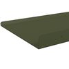 vidaXL Drijvende plank 2 pcs Olijf Groen 40 x 18 x 2,5 cm Staal
