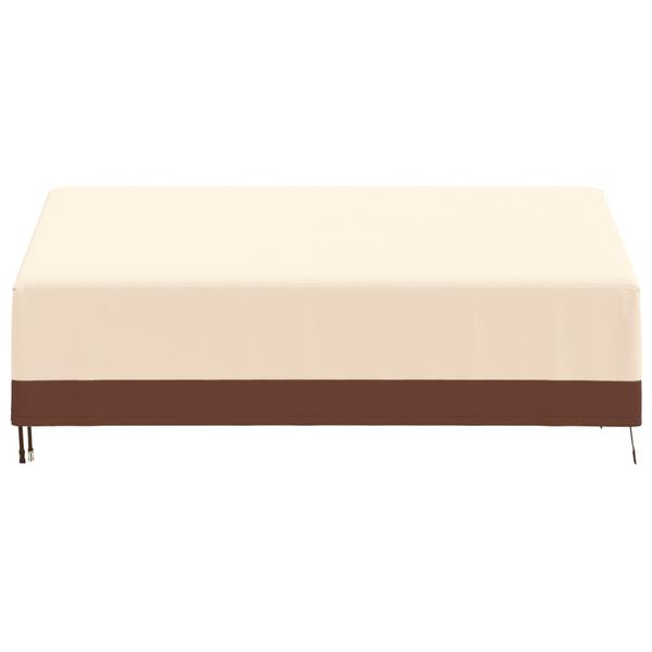vidaXL Tuinhoes 3-zitsbank 600D 204x86x48/73 cm oxford beige