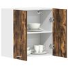 vidaXL Wandkast hangend Lyon 60x31x60 cm bewerkt hout gerookt eikenkleurig