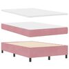 vidaXL Boxspring bed met matras Roze 120 x 190 cm Fluweel
