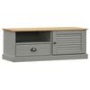 vidaXL Tv-meubel VIGO 106x40x40 cm massief grenenhout grijs