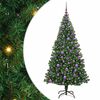 vidaXL Kunstkerstboom Groen 180 cm PVC en Staal en Kunststof