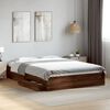 vidaXL Bedframe met lades bewerkt hout bruin eikenkleurig 150x200 cm