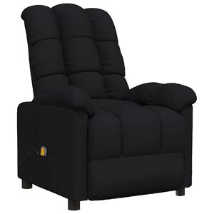 vidaXL Massagestoel stof zwart