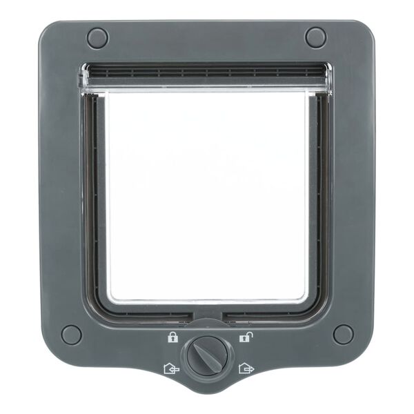 TRIXIE Kattenluik met 2 tunnels en 4 standen grijs