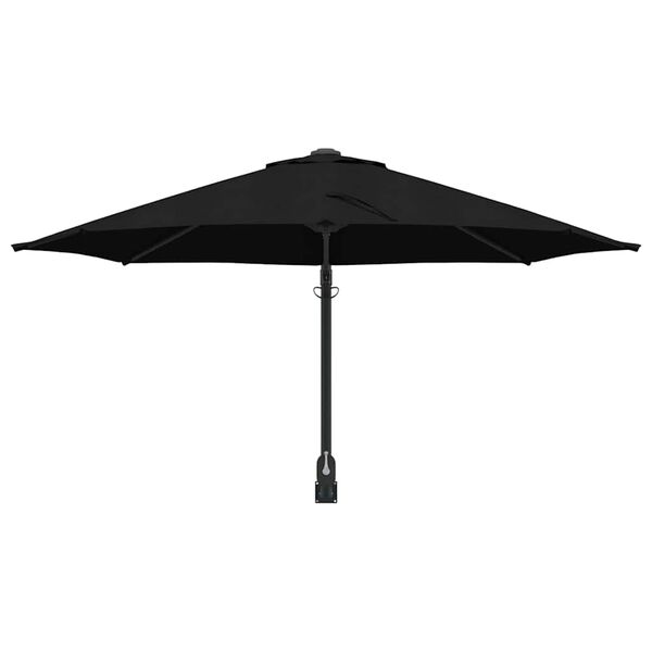 vidaXL Tuinparasol Zwart en Zwart 248 x 248 x 148 cm