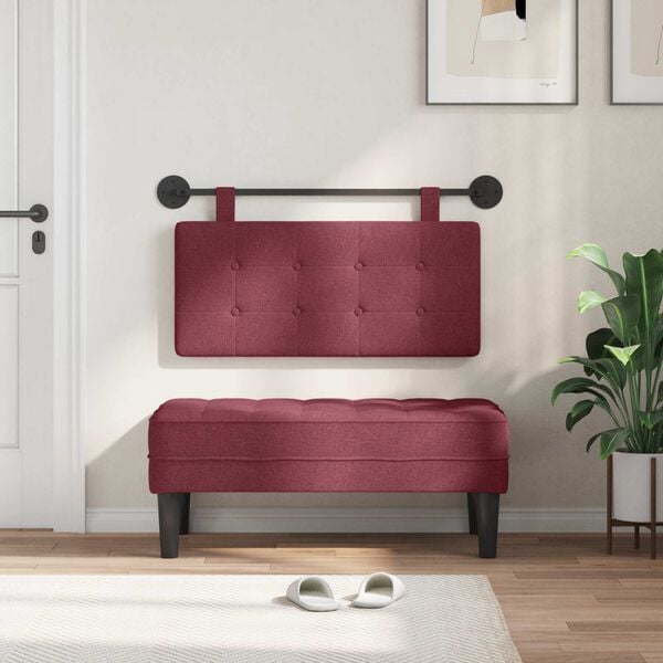 vidaXL Hangend Hoofdeinde Wandgemonteerd Stof