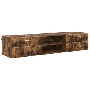 vidaXL Houten Kast 150 x 39 x 30 cm Gerookt eiken Bewerkt hout