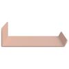 vidaXL Drijvende plank Wandgemonteerd 2 pcs Roze 30 x 9 x 2,5 cm Staal