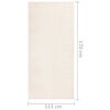 vidaXL Vloerkleed zachte pool anti-slip 115x170 cm beige