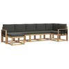 vidaXL Buiten bankenset 7 st Wit en antracietkleurig Polyester