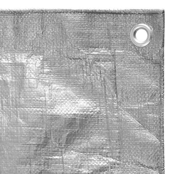 vidaXL Dekzeil 180 g/m² 8x10 m HDPE grijs