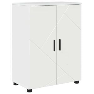 vidaXL Badkamer Kast met opslag Hoogglans wit 60 x 35 x 80 cm