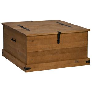 vidaXL Opbergkist HALDEN 91x91x47 cm massief grenenhout