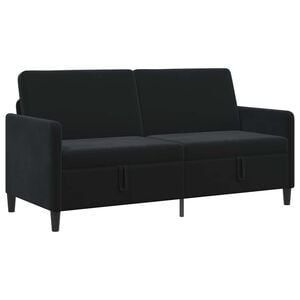 vidaXL Bank met opslag Zwart 172 x 78 x 87 cm Polyester