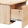 vidaXL Nachtkastje met lade Bruin 37 x 35 x 18,5 cm Massief grenenhout