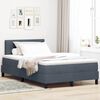 vidaXL Boxspringbed met matras Donkergrijs 120 x 190 cm Fluweel