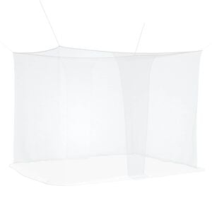 vidaXL Muggennetje voor Bed 156 Gaas 3 pcs Wit Polyester