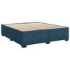 vidaXL Boxspring met matras fluweel blauw 200x200 cm