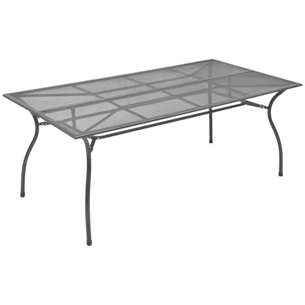 vidaXL Tuintafel mesh 170x89,5x72,5 cm staal antraciet