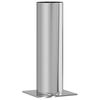 vidaXL Schouwkop Verlenging Zilver 26 x 26 x 50 cm Roestvrij staal