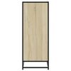vidaXL Schoenenkast 75x38x97,5 cm bewerkt hout en metaal sonoma eiken