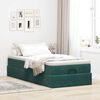 vidaXL Ottoman bed met matras 80x200cm fluweel donkergroen