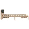 vidaXL Bedframe Bruin en donkergrijs 120 x 200 cm Massief grenenhout