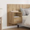 vidaXL Hoofdbord Met Kast met lade 3 pcs Artisan Eiken Bewerkt hout
