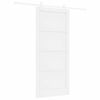vidaXL Schuifdeur 93 x 211 cm Bewerkt hout Wit