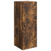 vidaXL Wandkast Gerookt eiken 33 x 34,5 x 90 cm Bewerkt hout