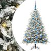 vidaXL Artificial Pre-lit Kerstboom met Ballenset Groen 150 cm
