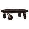 vidaXL Plantentrolley met wielen 275 kg diameter 40 cm zwart