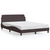vidaXL Bedframe "Dover" stof donkerbruin 140x200 cm
