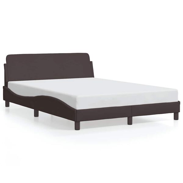 vidaXL Bedframe "Dover" stof donkerbruin 140x200 cm