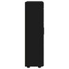vidaXL Dressoir met plank FLORIN Zwart 55,5 x 29 x 103 cm Bewerkt hout