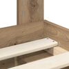 vidaXL Bedframe Ambachtelijk eiken 100 x 200 cm Massief grenenhout
