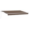 vidaXL Uitschuifbare luifel Taupe 4 &times; 3 m Polyester en Aluminium