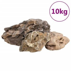 vidaXL Drakenstenen 10 kg 10-40 cm grijs