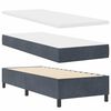 vidaXL Boxspring bed met matras Donkergrijs 80 x 200 cm Fluweel
