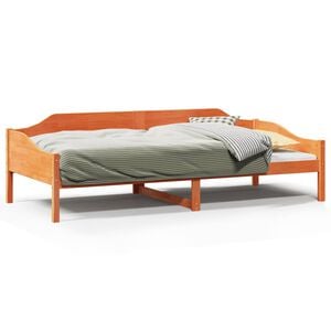 vidaXL Bedframe zonder matras massief grenenhout wasbruin 80x200 cm