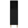 vidaXL Badkamerkast Zwart Eiken 30 x 30 x 100 cm Bewerkt hout
