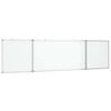 vidaXL Whiteboard magnetisch inklapbaar 200x50x1,7 cm aluminium