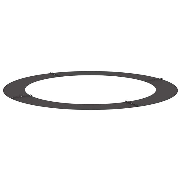 vidaXL geschikt voor platte boomringen 5 pcs Zwart &Oslash;90 / 120 cm Staal