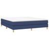 vidaXL Boxspring bed stof blauw 180x200 cm