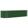 vidaXL Plantenbak 322x100x68 cm gegalvaniseerd staal groen
