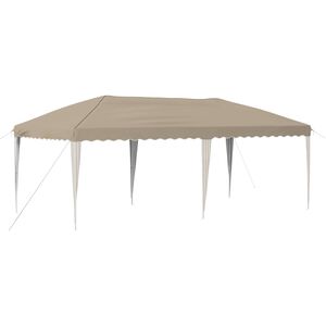 vidaXL Pop-up partytent 575 x 290 x 245 cm Cr&egrave;mekleurig