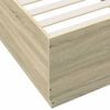 vidaXL Bedframe bewerkt hout sonoma eikenkleurig 90x200 cm