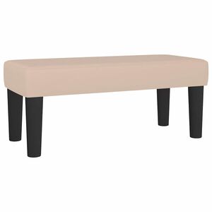 vidaXL Bankje 70x30x30 cm kunstleer cappuccinokleurig